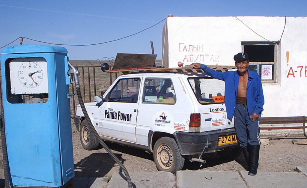 Village petrol station in Mongolia on the Mongol Rally 2005
