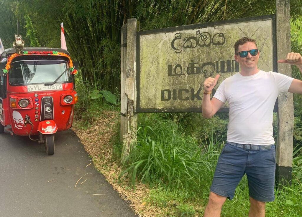 Willy jokes on the Rickshaw Run Sri Lanka