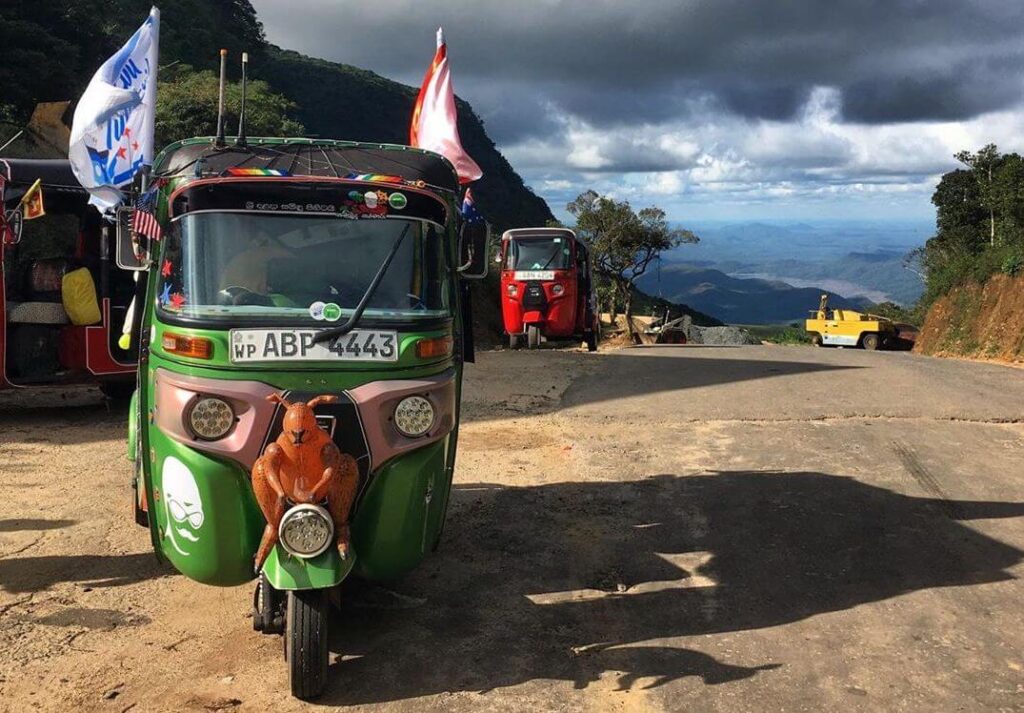 Mountain pass on the Rickshaw Run Sri Lanka