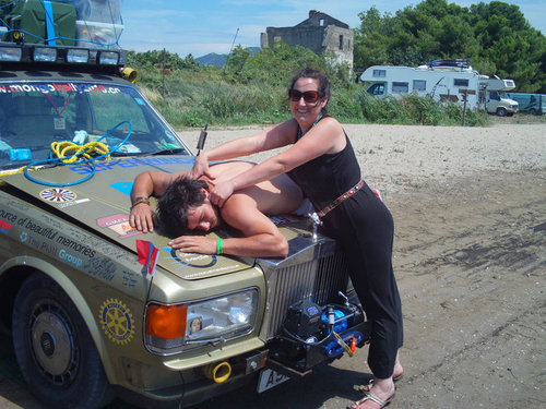 Mongol Rally Hitchhike Massage