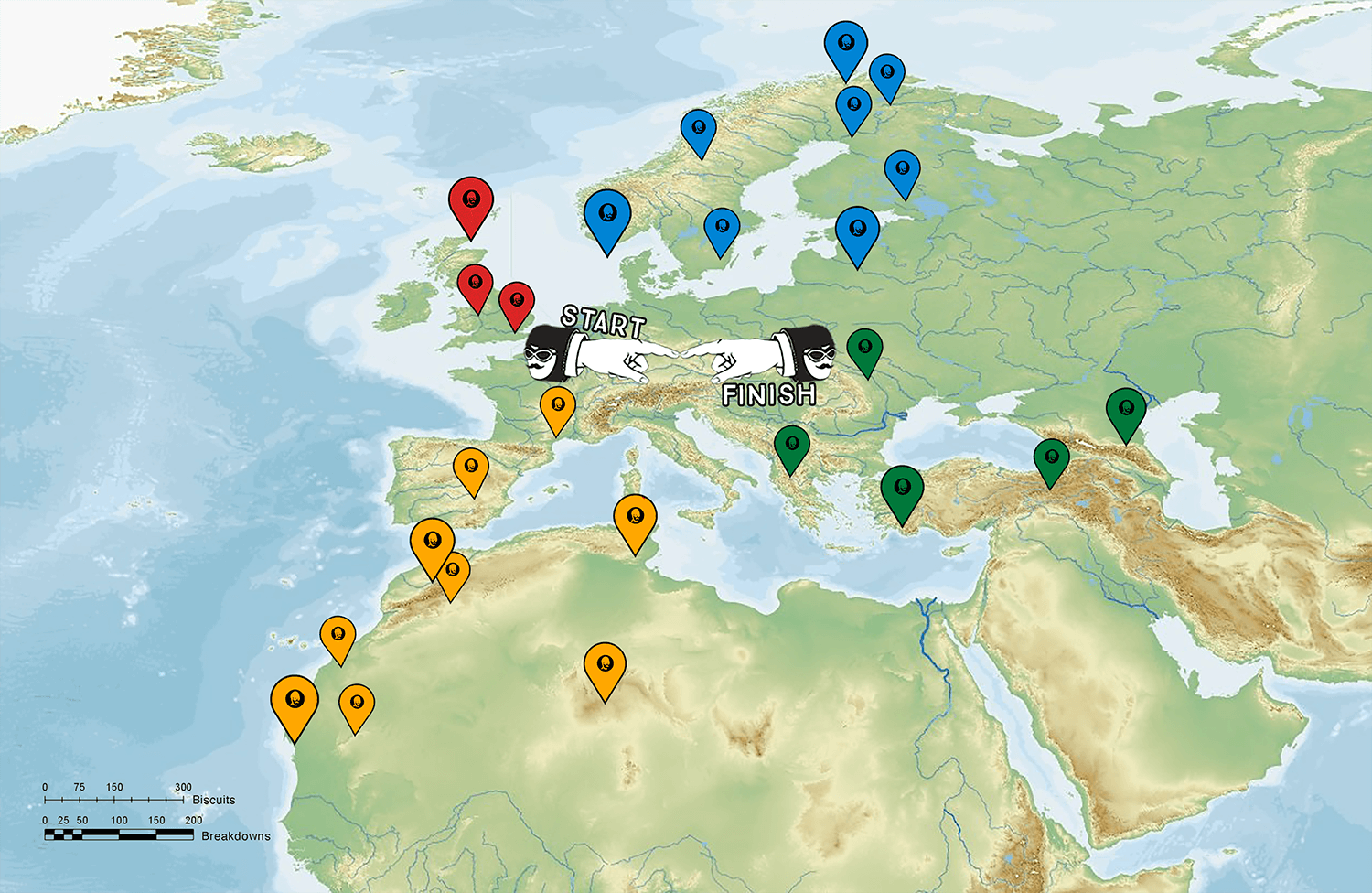 Map: Poles of Inconvenience 2023