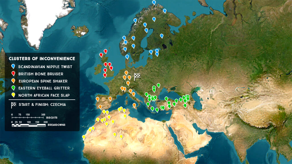 Poles of Inconvenience Rally 2023 Map