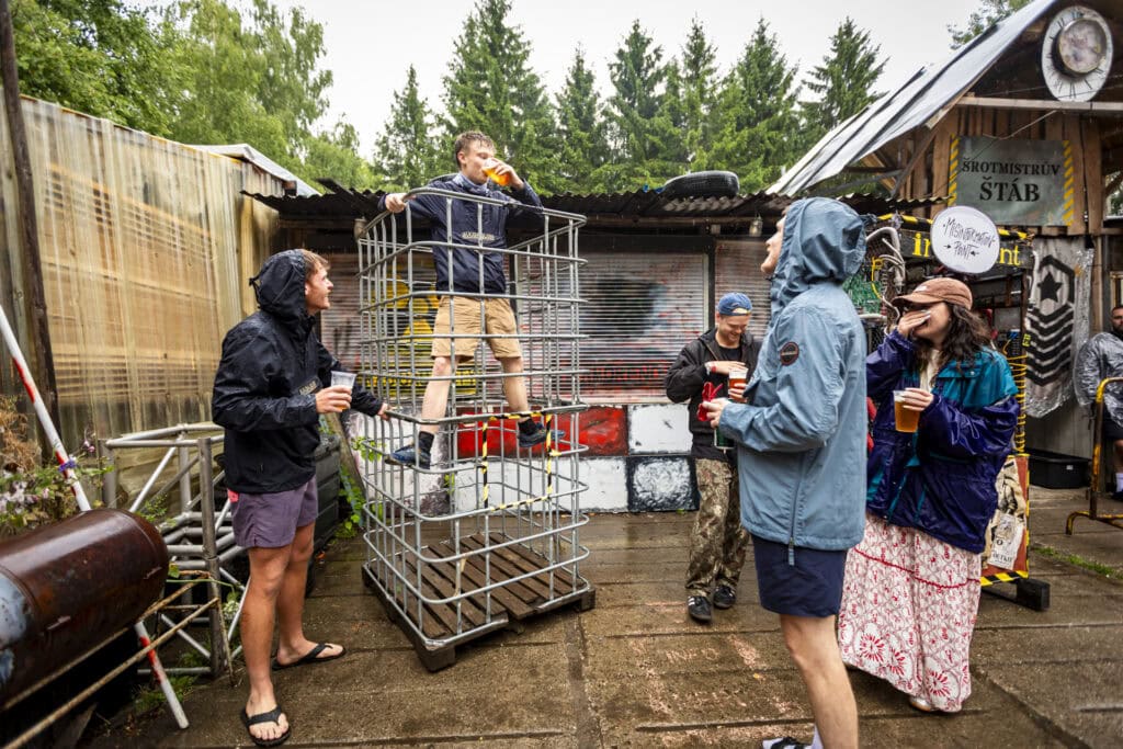 Cage drinking escapades at the launch - Mongol Rally 2025