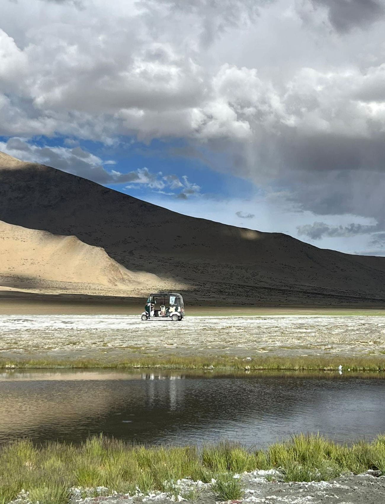 Serene moments for The Distinguished Gentlemen's on the Rickshaw Run Himalaya July 2025.